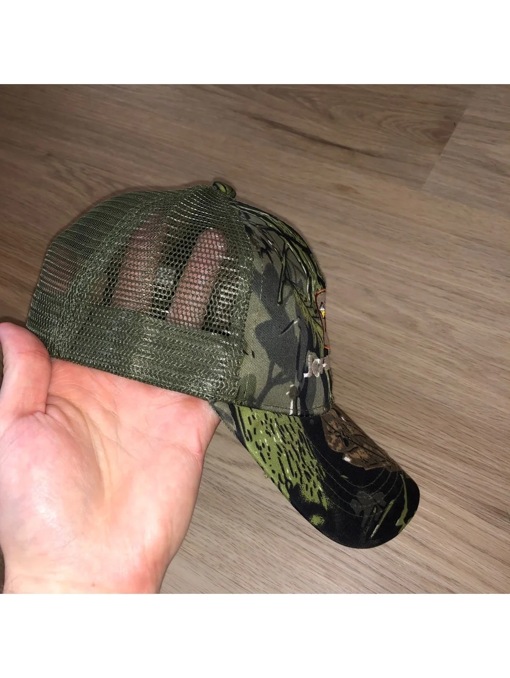 JOHN BEER DEERE NOVELTY CAMO MESH TRUCKER ALCOHOL SNAPBACK HAT DRINKING DEER